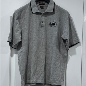 Pacific Blue Gray OBX Outer Banks Polo Shirt Size Men’s Large